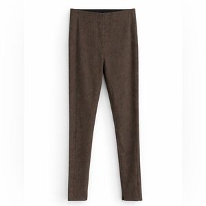 Ann Taylor Herringbone Slim Fit Pants | Brown Tan | Size 4